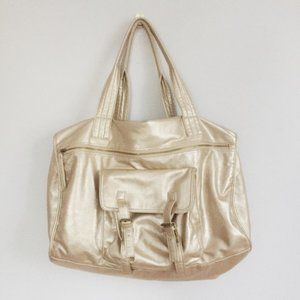 Oversized Gold Tote Bag Crossbody Purse